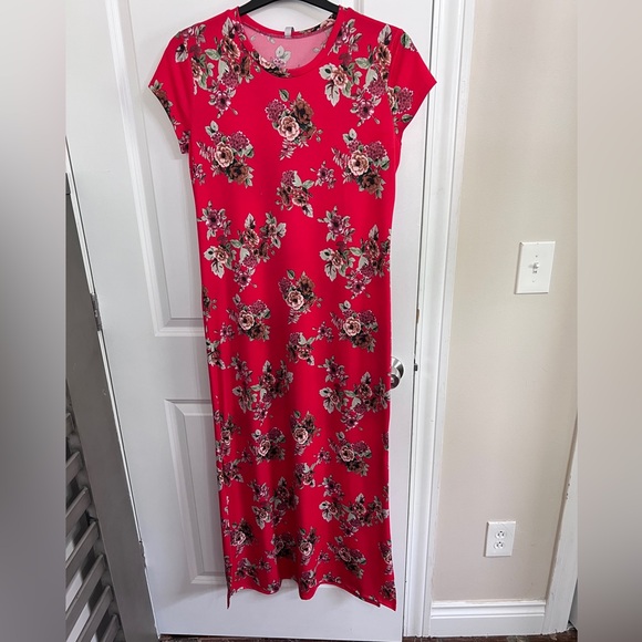 Acting Pro Maxi Dress with Cap Sleeves - Like New - Picture 1 of 5